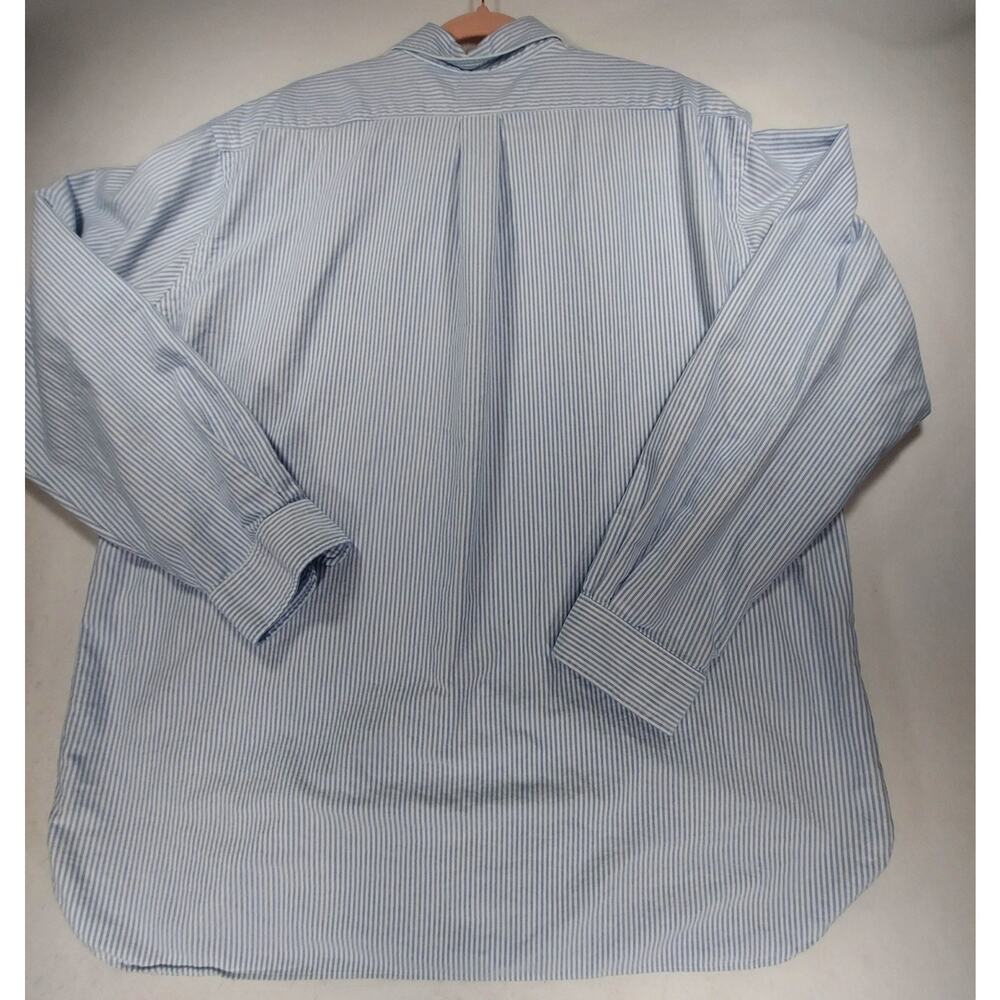 RALPH LAUREN Mens Blue Striped Cotton Button-Down Classic Fit Shirt Sz 2XL Pony - Picture 8 of 8